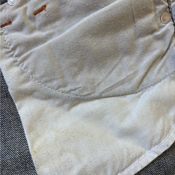 Ed Hardy Blue Denim Mini Skirt with Yellow Logo - Picture 8 of 8